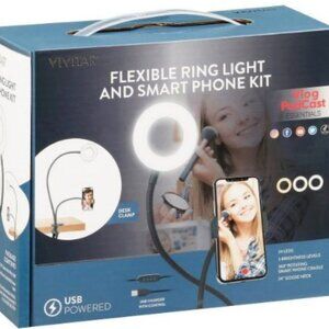NEW Vivitar Flexible Ring Light & Smartphone Mount Kit – USB Powered